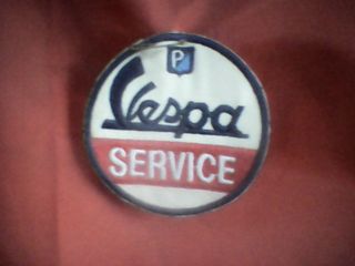 ΣΗΜΑ-VESPA SERVICE-YΦΑΣΜΑΤΙΝΟ ΚΕΝΤΗΜΕΝΟ-ΟRIGINAL-610060M