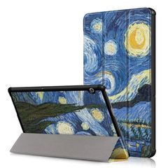 Δερμάτινη Θήκη Βιβλίο Tri-Fold με Βάση Στήριξης Huawei MediaPad T5 10 - Έναστρη Νύχτα