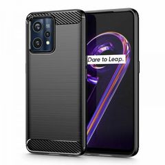 Tech-Protect Carbon Back Cover Σιλικόνης Μαύρο Realme 9 Pro+ Plus