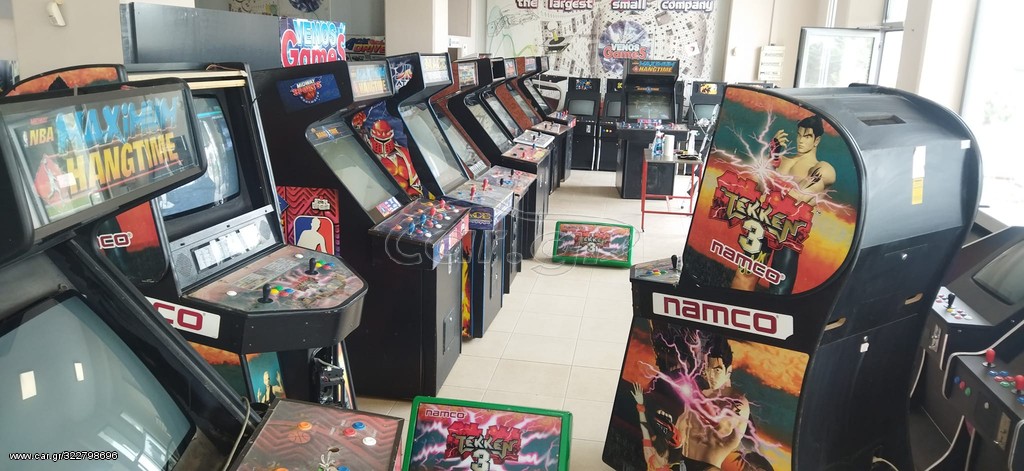 Arcade R venos games Tekken3,Nba hang time,Nba maximum hang time,Mace the dark of age,wrestle Mania, Mortal kombat ii,Nba showtime,killer instinct,Nba jam.
