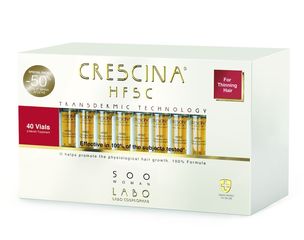 Crescina Transdermic HFSC Woman 500 Αμπούλες Μαλλιών κατά της Τριχόπτωσης Μεσαίο Στάδιο για Γυναίκες 40x3.5ml