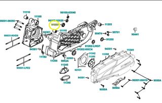 Ρουλεμάν Διαφορικού 25*50*14 Kymco B&W.250; 2001 - 2004 91003-KHE7-90A