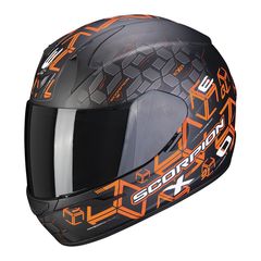 ΚΡΑΝΟΣ ΜΗΧΑΝΗΣ SCORPION EXO 390 CUBE MAT BLACK ORANGE