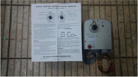 Μηχανικός Θερμοστάτης προοδευτικής λειτουργίας ΑΤ-2S 81C-5, Reliance Time Control Inc.
