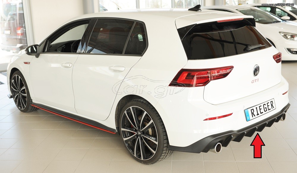 ΟΠΙΣΘΙΟ DIFFUSER RIEGER VW GOLF 8 GTI 