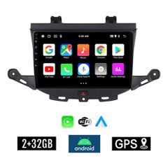 KIROSIWA 2+32GB OPEL ASTRA K (μετά το 2015) Android οθόνη αυτοκίνητου 2GB με GPS WI-FI (ηχοσύστημα αφής 9" ιντσών OEM Youtube Playstore MP3 USB Radio Bluetooth Mirrorlink εργοστασιακή, 4x60W, AUX) KLS