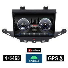 KIROSIWA 4+64GB OPEL ASTRA K (μετά το 2015) Android οθόνη αυτοκίνητου 4GB με GPS WI-FI (ηχοσύστημα αφής 9" ιντσών OEM Youtube Playstore MP3 USB Radio Bluetooth Mirrorlink DSP 4x60W Apple Carplay Andro