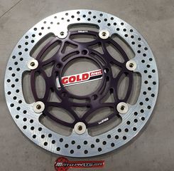 ΔΙΣΚΟΠΛΑΚΑ ΠΛΕΥΣΤΗ ΕΜΠΡΟΣ GOLDFREN ZX6R, ZX636, ER6, KLE VERSYS 650, Z750 602-001F MAT/BLACK