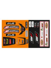 ΣΕΤ ΑΥΤΟΚΟΛΛΗΤΑ ΕΜΠΡΟΣ ΠΙΣΩ ΦΤΕΡΟΥ KTM 450mm X 320mm | 4MX