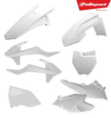 ΚΙΤ ΠΛΑΣΤΙΚΩΝ KTM EXC125/250/300 17-18, EXC-F250/350/450/500 17-19 ΑΣΠΡΟ | POLISPORT