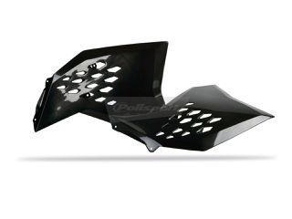 ΠΛΑΙΝΑ ΚΑΠΑΚΙΑ ΨΥΓΕΙΟΥ KTM SX/EXC/SX-F/EXC-F/EXC-R ΜΑΥΡΑ (2τεμ) | POLISPORT