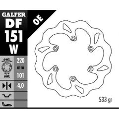 ΔΙΣΚΟΠΛΑΚΑ DF151W | GALFER