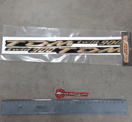 ΑΥΤΟΚΟΛΛΗΤΟ 3D YAMAHA TDM 900 ΜΑΥΡΟ ΧΡΥΣΟ (2τεμ) | STICKERS PAR