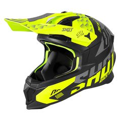 ΚΡΑΝΟΣ MX LITE RUSH NEON YELLOW GREY MATT | SHOT