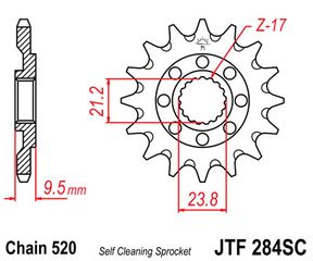 ΓΡΑΝΑΖΙ ΕΜΠΡΟΣ CRF250/450R JTF284 | JT