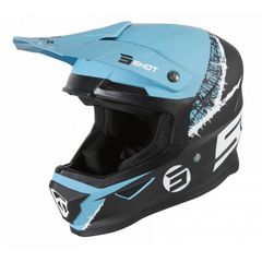 ΚΡΑΝΟΣ MX FURIOUS STORM BLACK TURQUOISE MATT | SHOT