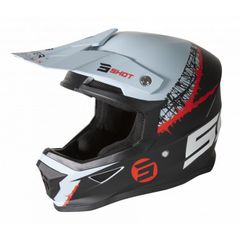 ΚΡΑΝΟΣ MX FURIOUS STORM BLACK GREY RED MATT | SHOT
