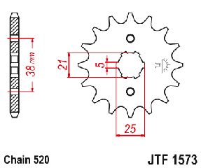 ΓΡΑΝΑΖΙ ΕΜΠΡΟΣ YAMAHA XV125 VIRAGO 97-01 JTF1573 | JT