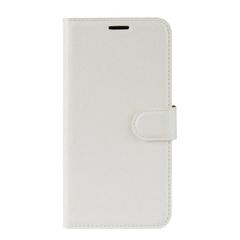 Δερμάτινη Θήκη Πορτοφόλι με Βάση Στήριξης για Xiaomi Redmi Note 8 Pro - Λευκό