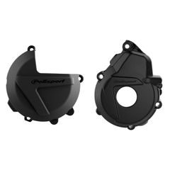 ΠΡΟΣΤΑΤΕΥΤΙΚΑ ΚΑΛΥΜΜΑΤΑ ΚΙΝΗΤΗΡΑ KTM EXC-F 250/350 17-22, HUSQVARNA FC250/350 19-22 ΜΑΥΡΟ | POLISPORT