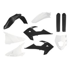 ΚΙΤ ΠΛΑΣΤΙΚΩΝ GAS GAS EC250/300 18-20 ΑΣΠΡΟ/ΜΑΥΡΟ ΧΡΩΜΑ | POLISPORT