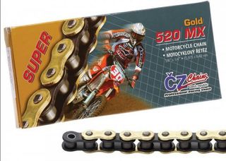 ΑΛΥΣΙΔΑ 520 MX GOLD ΕΝΙΣΧΥΜΕΝΗ 112 ΔΟΝΤΙΑ | CZ CHAINS