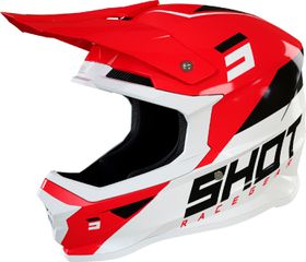 ΚΡΑΝΟΣ MX FURIOUS CHASE RED WHITE GLOSSY | SHOT