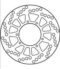 ΔΙΣΚΟΠΛΑΚΑ ΕΜΠΡΟΣ YAMAHA DT125 R DT200 R 230mm 1367F-3 | GOLDFREN
