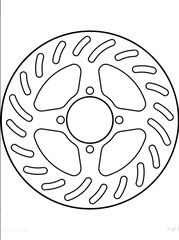 ΔΙΣΚΟΠΛΑΚΑ ΠΙΣΩ GOLDFREN ATV YAMAHA RAPTOR 250/350, YFZ450 04-05 8302R