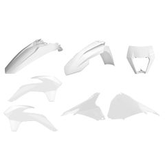 ΚΙΤ ΠΛΑΣΤΙΚΩΝ KTM EXC/EXC-F 125/250/300/350/450/500 14-16 ΑΣΠΡΟ | POLISPORT