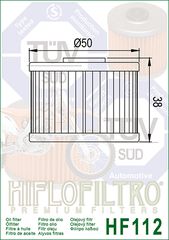 ΦΙΛΤΡΟ ΛΑΔΙΟΥ HF112 KAZE-R, KRISTAR, KRISS | HIFLO