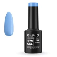 Elixir Professional Semi Gel Ημιμόνιμο Βερνίκι Νυχιών 777 Olympic Γαλάζιο που Μωβίζει 5ml