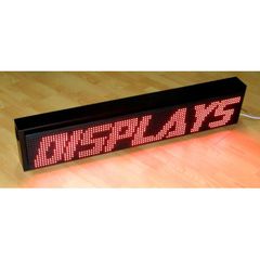 LED Ηλεκτρονική Επιγραφή P10 168x24x12cm Κόκκινo φως