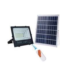 Ηλιακός Προβολέας Led HSL-1909-100W με Φωτοβολταϊκό Πάνελ 6V 20W Διαστάσεων: 460x340x18mm