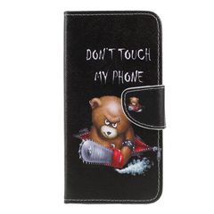 Δερμάτινη Θήκη Πορτοφόλι με Βάση Στήριξης για Samsung Galaxy A50 / A50s / A30s - Θυμωμένο Αρκουδάκι