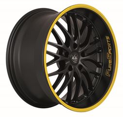 Barracuda Voltec T6 Mattblack Puresports Color Trim κίτρινο 8x17