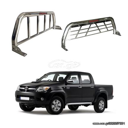 Toyota Hilux (Vigo) 2005-2015 Roll Bar Με Τρίτο “Stop” [RB001]