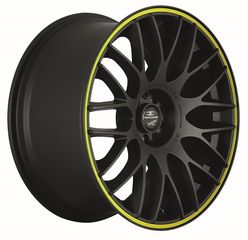 Barracuda Karizzma mattblack puresports color trim κίτρινο 9x18