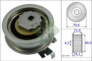 Τεντωτήρας ιμάντα χρονισμού INA SKODA OCTAVIA 1600CC 2014