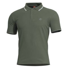 Pentagon Aniketos Polo Stripes T-Shirt - Camo Green