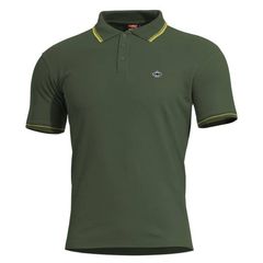 Pentagon Aniketos Polo Stripes T-Shirt - Spring Bok Green