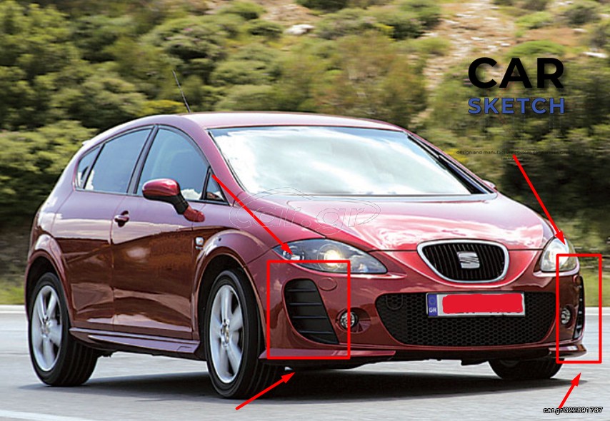 Σίτες προφυλακτήρα Seat Leon 1P Force *ΤΙΜΗ ΜΟΝΑΔΑΣ*
