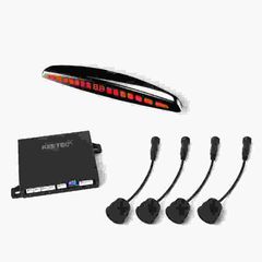 Parking Sensor KEETEC BS410LED ME 4 διαιρουμένους αισθητήρες (18.8) MATT BLACK