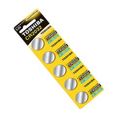 Μπαταρια Lithium TOSHIBA CR2032 3V καρτέλα 5 τεμαχίων