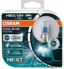 Λάμπες Osram HB3 12V 60W P20d Cool Blue Intense Next Gen 5000K +100% 9005CBN-HCB 2τμχ