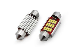 LED Canbus Amio 2τμχ Festoon 12SMD 4014 12V/24V C5W 39MM 01290