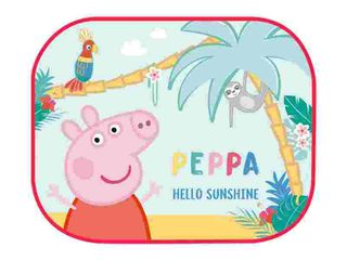 Σετ 2 τεμαχίων ηλιοπροστασίες αυτοκινήτου Peppa Hello Sunshine 44x35cm