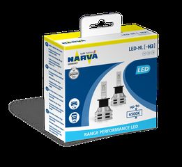 Narva Range Performance Led H3 6500K 12/24V 19W σετ 2τμχ