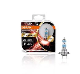 OSRAM 12V H7 55W +200% ΠΕΡΙΣΣΟΤΕΡΟ ΦΩΣ NIGHT BREAKER 200® LASER (64210NB200-HCB) 2τμχ