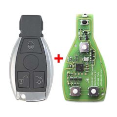 Xhorse Mercedes BGA Chrome Remote 433-315 MHz 3 Buttons Type XNBZ01